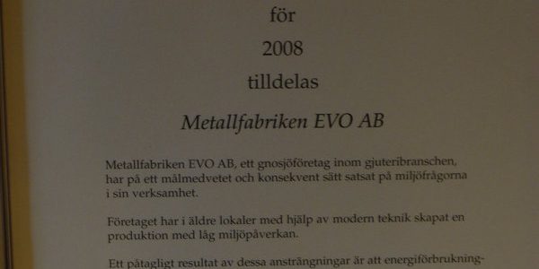 Gnosjö kommuns miljöpris 2008